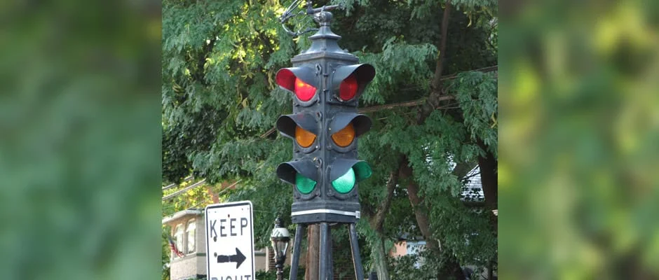 Dummy light in Croton-on-Hudson, New York