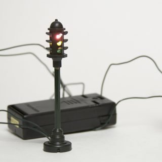 Department 56 dark green 4-way  battery operated
