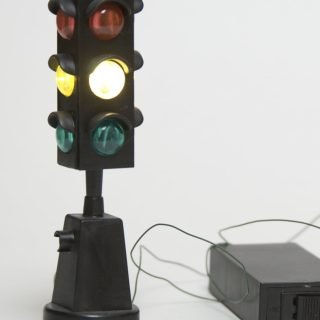 Lefton Colonial Village #585  or Dickens Keepsake 9805862 battery operated 4-way traffic light