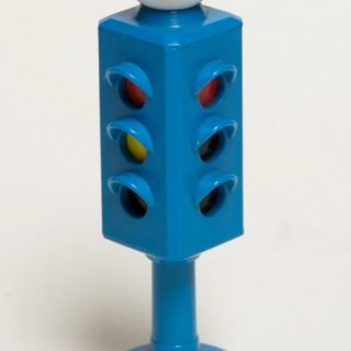 Blue Illco Sesame Street 4-way Traffic Light from 1 2 3 Neighborhood Playset, circa 1990