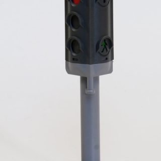 Playmobil grey manually changed signal from the Traffic Control Intersection play set #3987 – 1999-2001