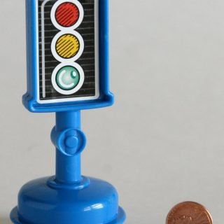 Blue Fisher Price Little People plastic signal