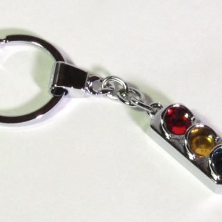 Keychain with rhinestones lenses, 2015