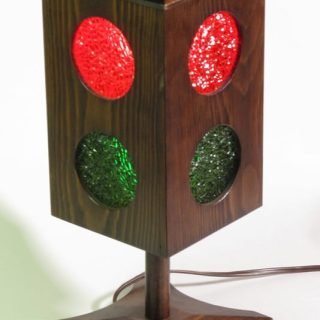 Wooden 3-way with selectable red, green, or both
