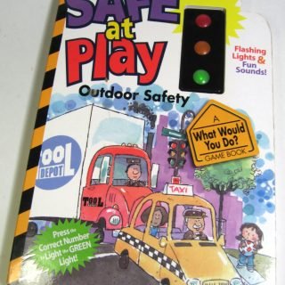 "Safe at Play" book with light-up signal