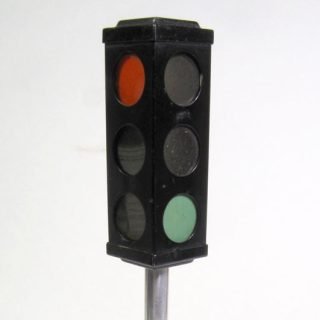 Tekno #505 black with chrome traffic light, from Denmark circa 1953