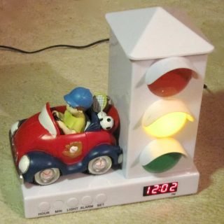 Children's lighted Stoplight Sleep Enhancing Alarm Clock , by Cixi JinChench Electric Factory, Imported by Myco International