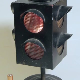 Fred Roberts black metal 4-way candle holder
