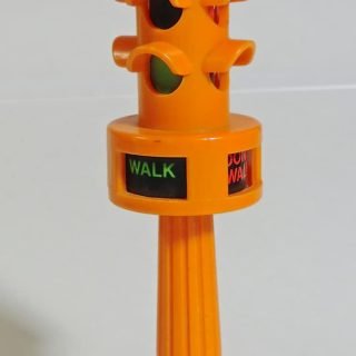 Sesame Street rotating 4-way with pedestrian indication, from the Sesame Street Motorbike Play Set by Knickerbocker (KTC) 1976, Hong Kong
