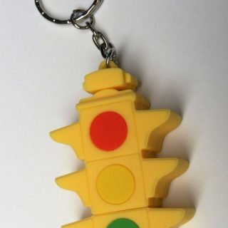 16GB USB2 thumb drive traffic light keychain