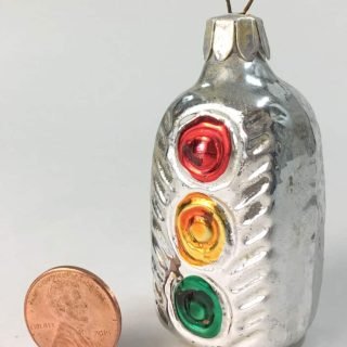 2-direction glass Christmas ornament