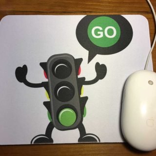 Traffic light mousepad