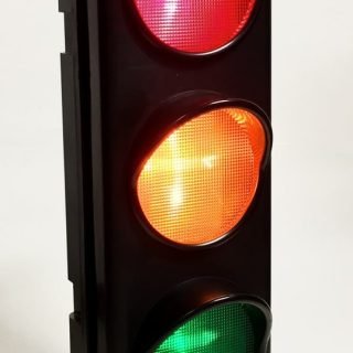 Radio Shack blinking traffic light, cat. no. 42-3053, sold from 1999 to 2001