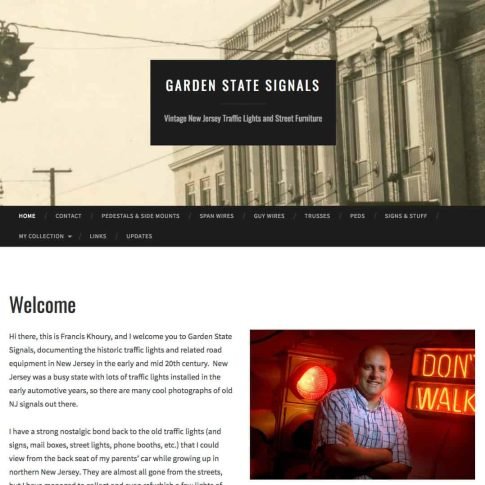 GardenStateSignals., Fellow collector Francis Khoury's website dedicated to the traffic signals of New Jersey