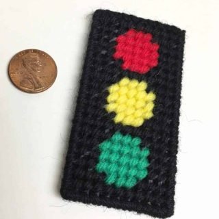 Handcrafted Canvas and Yarn Magnet