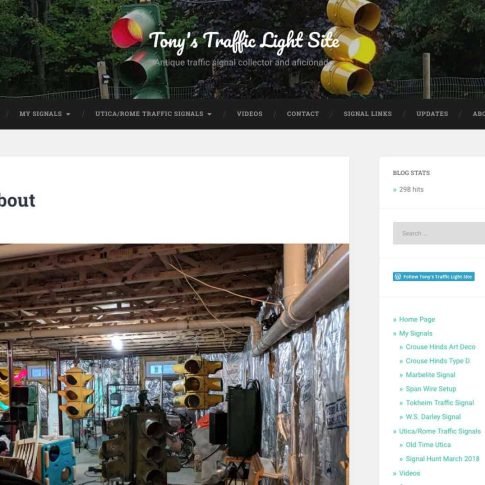 TonyTrafficLight.com, New York-based collector's personal website