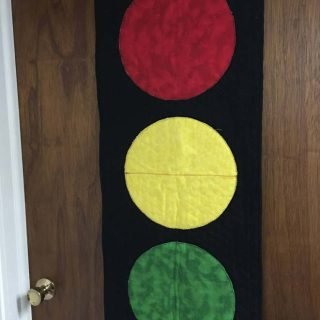 Traffic Light Tapestry, 16" x 40" (40cm x 101cm)
